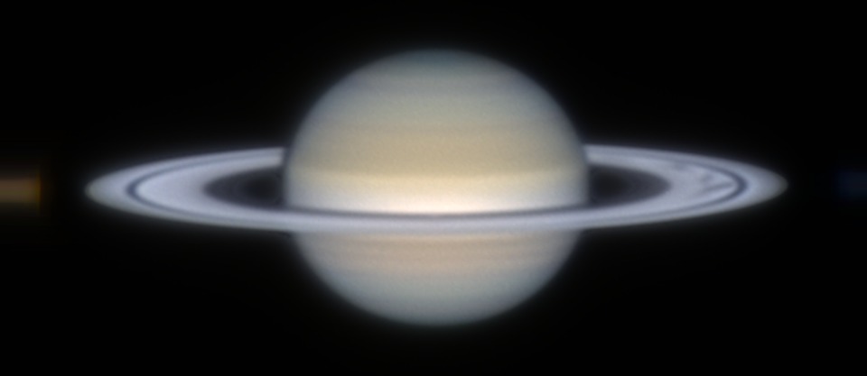 Saturn and its rings stacked by TaraStack